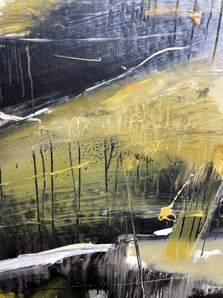 Original Abstract Expressionism Abstract Painting by Nazarii Medvid