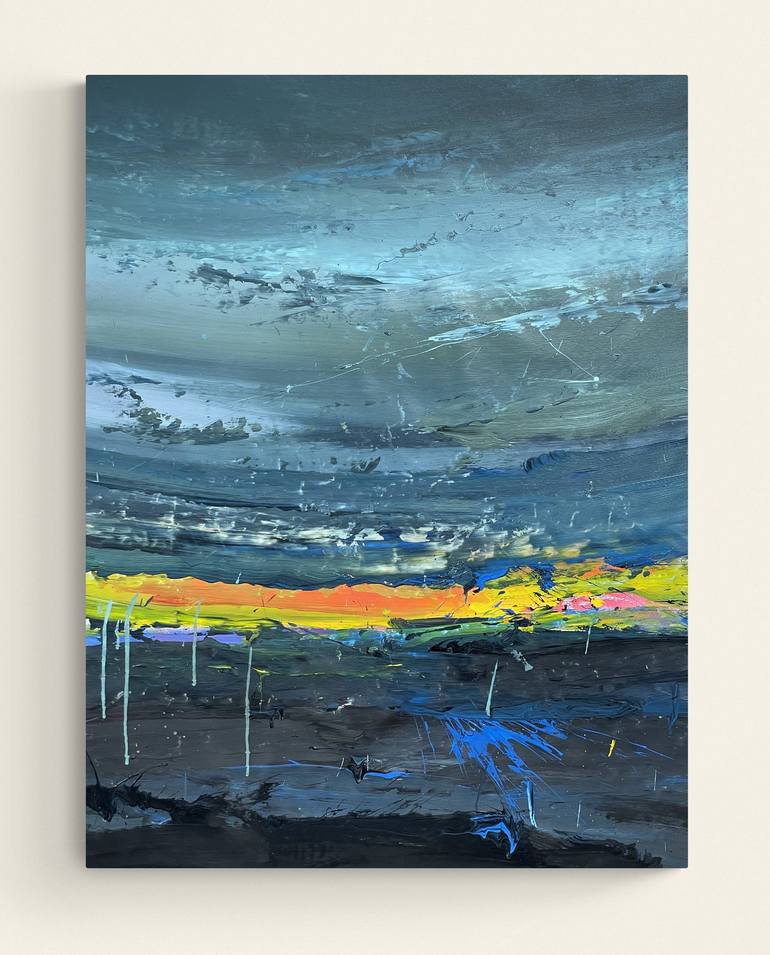 Original Abstract Landscape Paintings by Nazarii Medvid