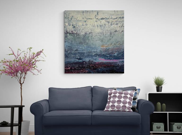 Original Abstract Landscape Painting by Nazarii Medvid