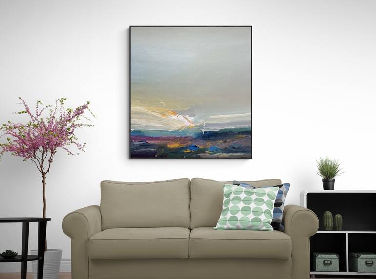 Original Abstract Landscape Painting by Nazarii Medvid