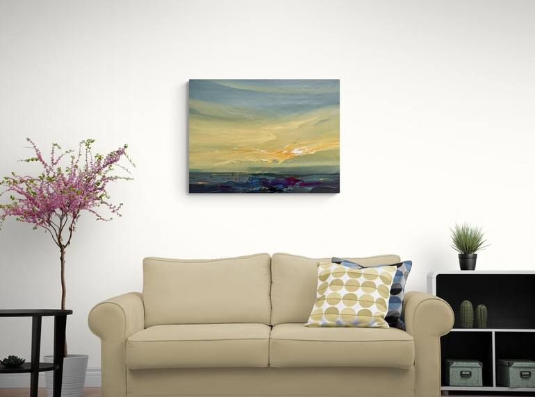 Original Abstract Landscape Painting by Nazarii Medvid