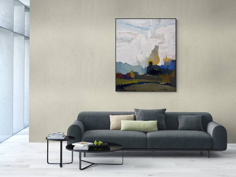 Original Abstract Landscape Painting by Nazarii Medvid