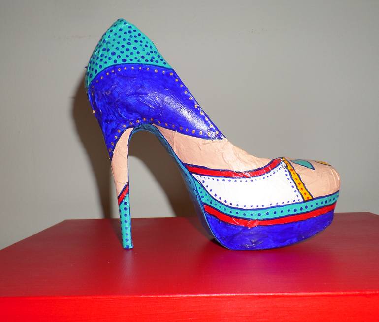Original Pop Art Fashion Sculpture by Allesandra Tiller