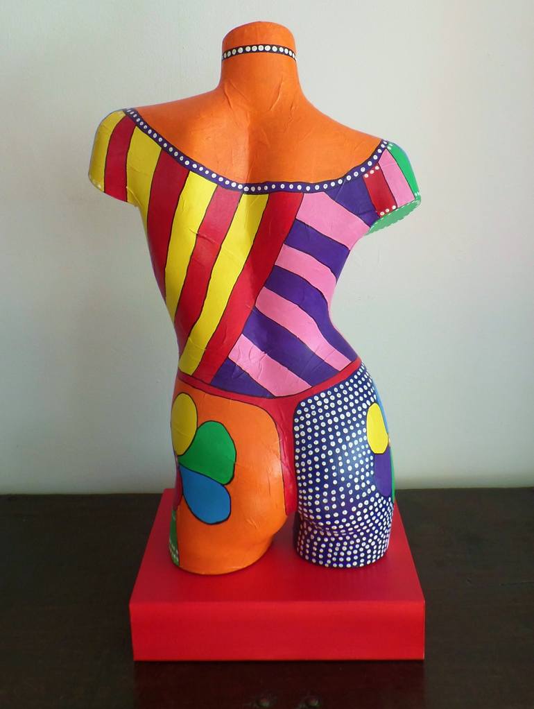 Original Pop Art Women Sculpture by Allesandra Tiller