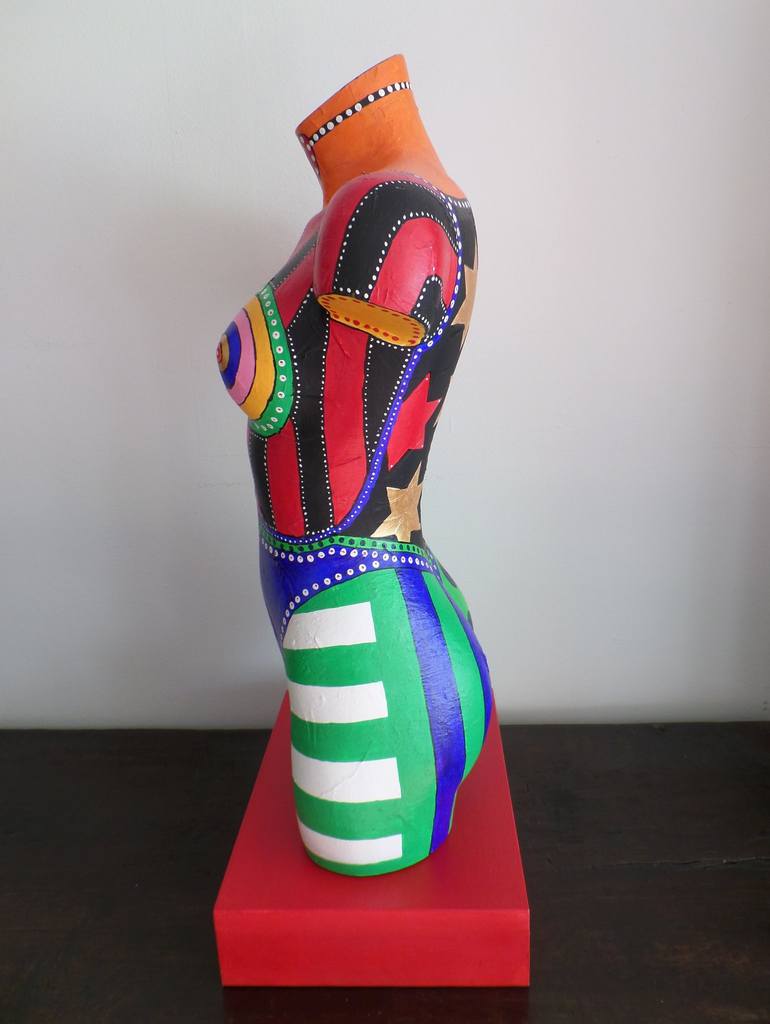 Original Pop Art Women Sculpture by Allesandra Tiller