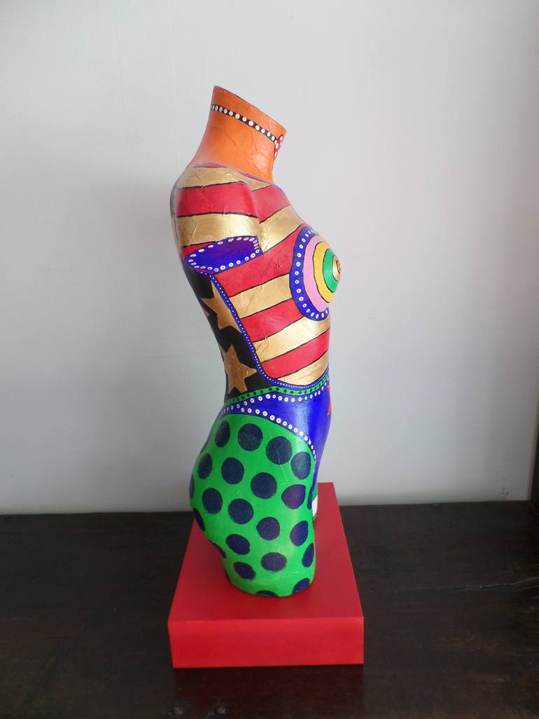 Original Pop Art Women Sculpture by Allesandra Tiller