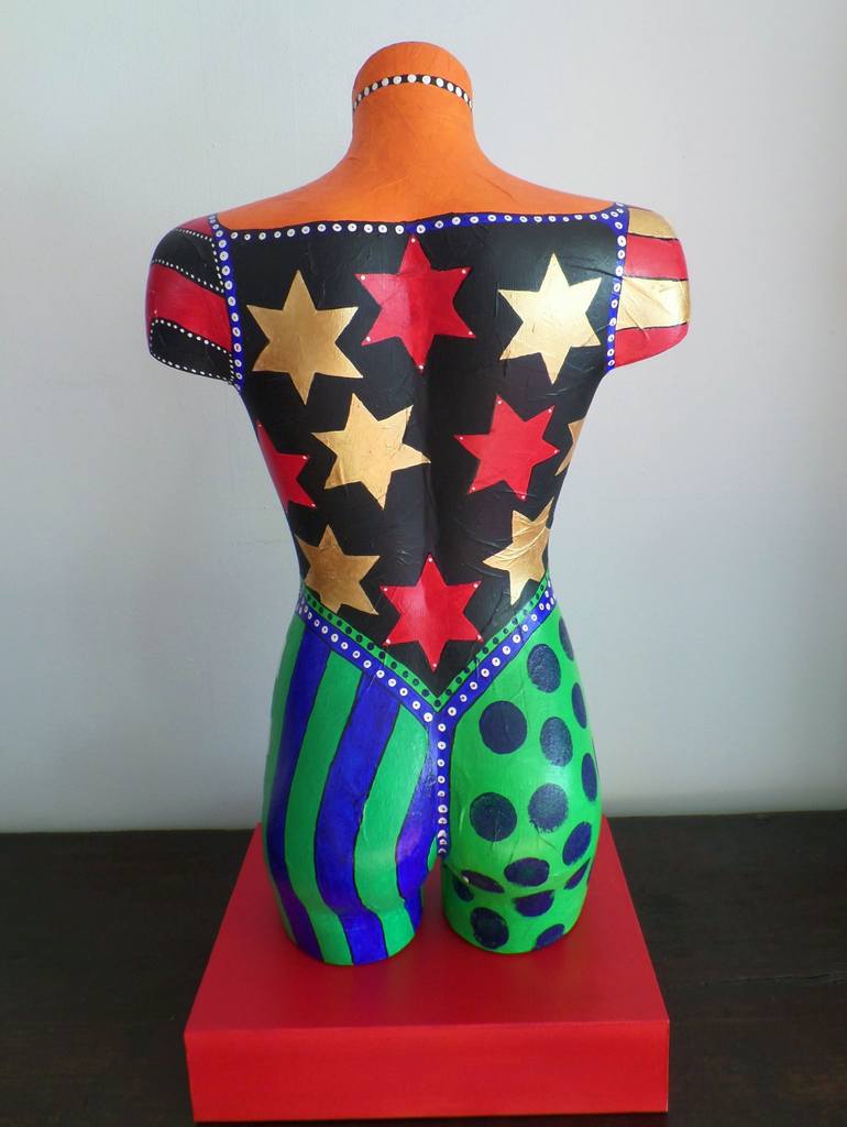 Original Pop Art Women Sculpture by Allesandra Tiller