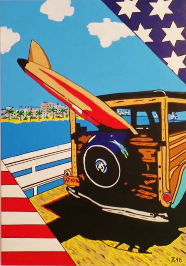 Original Car Paintings by Allesandra Tiller