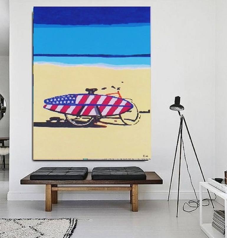 Original Beach Painting by Allesandra Tiller