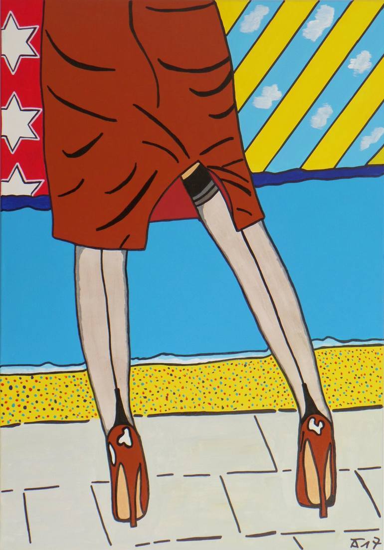 Original Pop Art Women Paintings by Allesandra Tiller