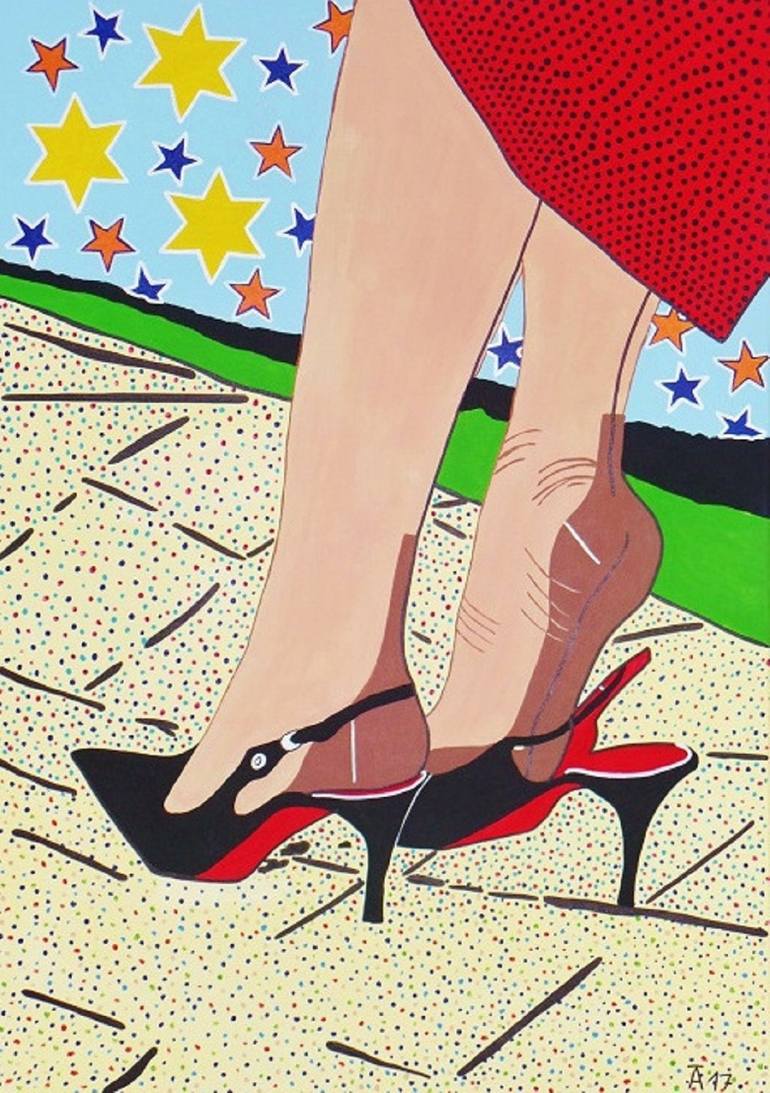 Original Pop Art Women Paintings by Allesandra Tiller