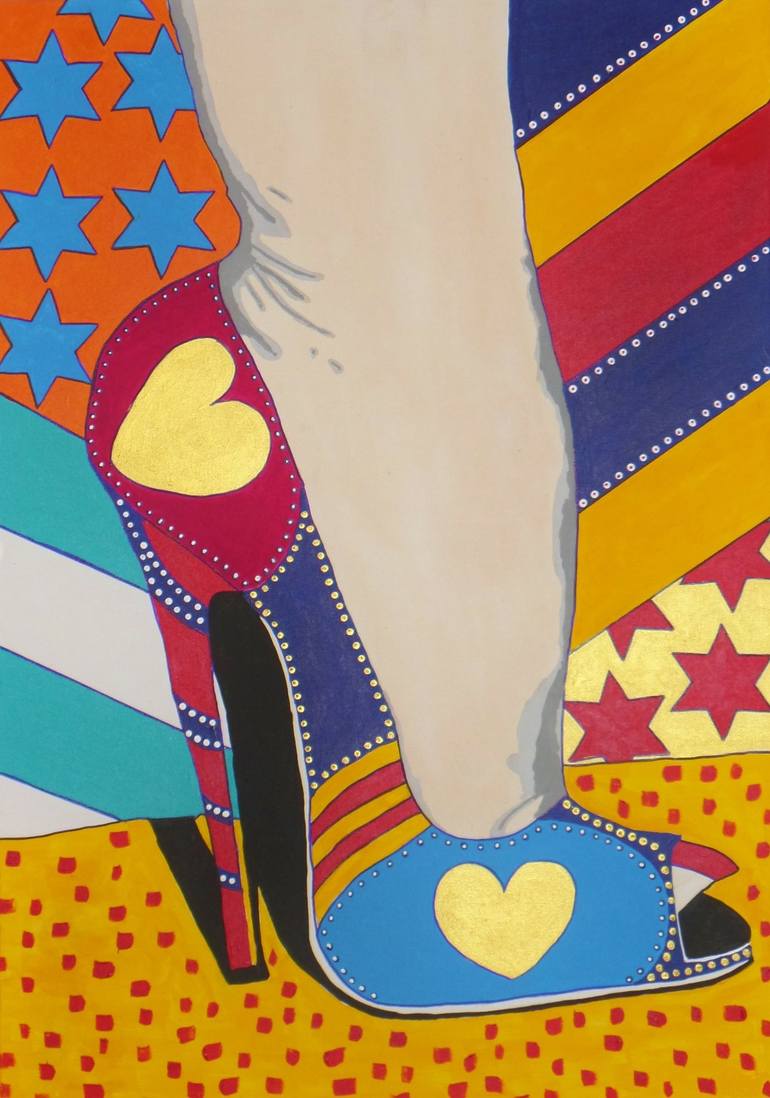 Original Pop Art Women Paintings by Allesandra Tiller