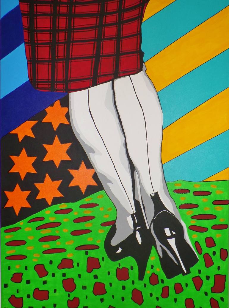 Original Pop Art Women Paintings by Allesandra Tiller