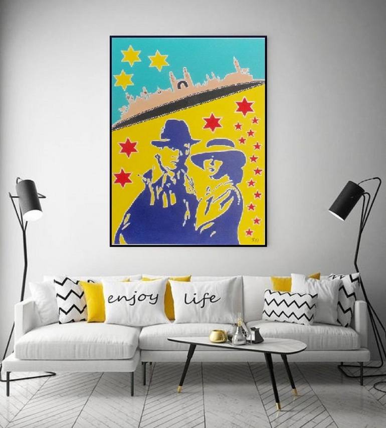 Original Pop Art Cinema Painting by Allesandra Tiller