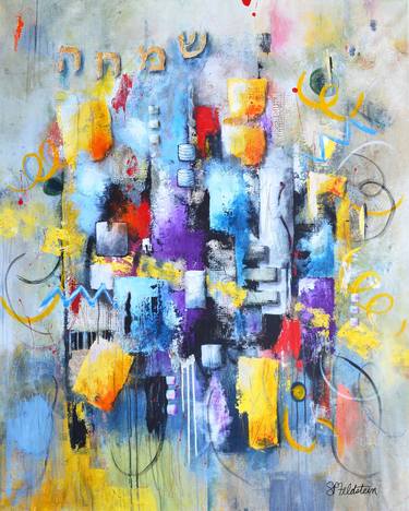 Original Abstract Expressionism Abstract Paintings by Sharon Feldstein