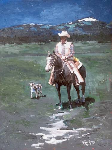 Original Horse Painting by Roger Ayres
