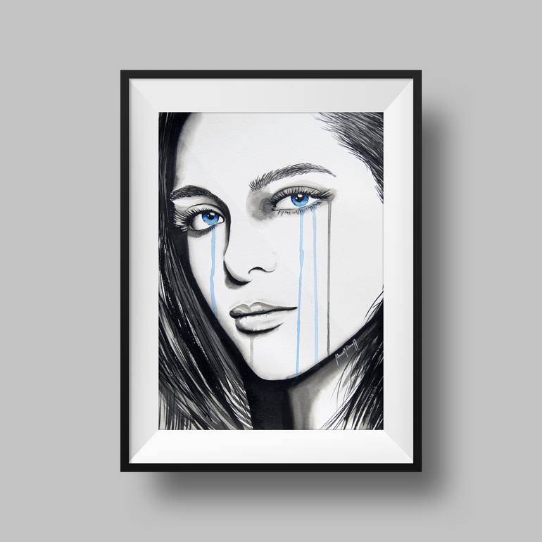 Original Illustration People Drawing by Ahmad Shariff