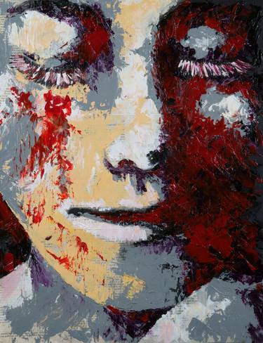 Original Abstract Expressionism Portrait Paintings by Ahmad Shariff