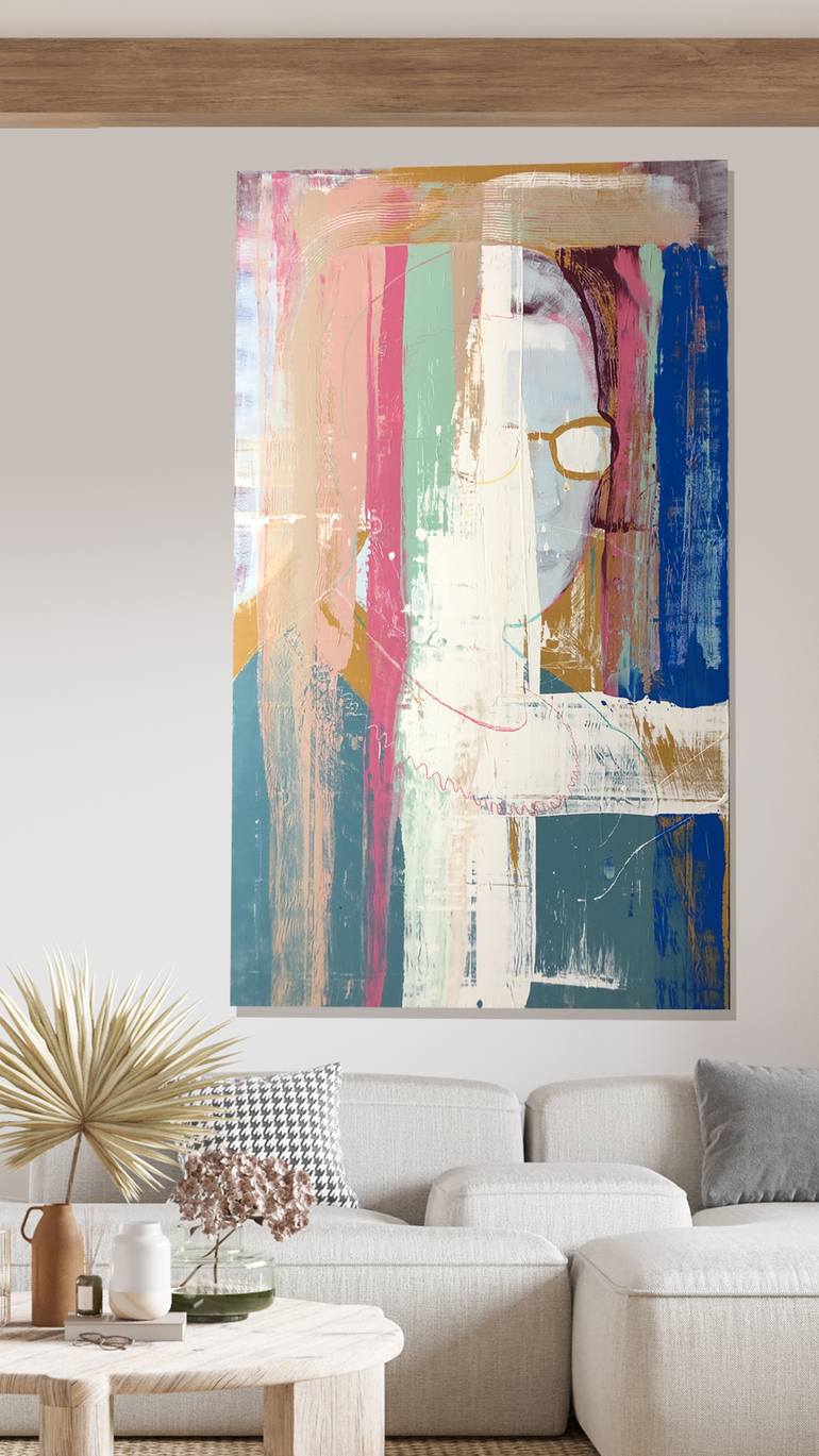 Original Abstract Expressionism Abstract Painting by Ahmad Shariff