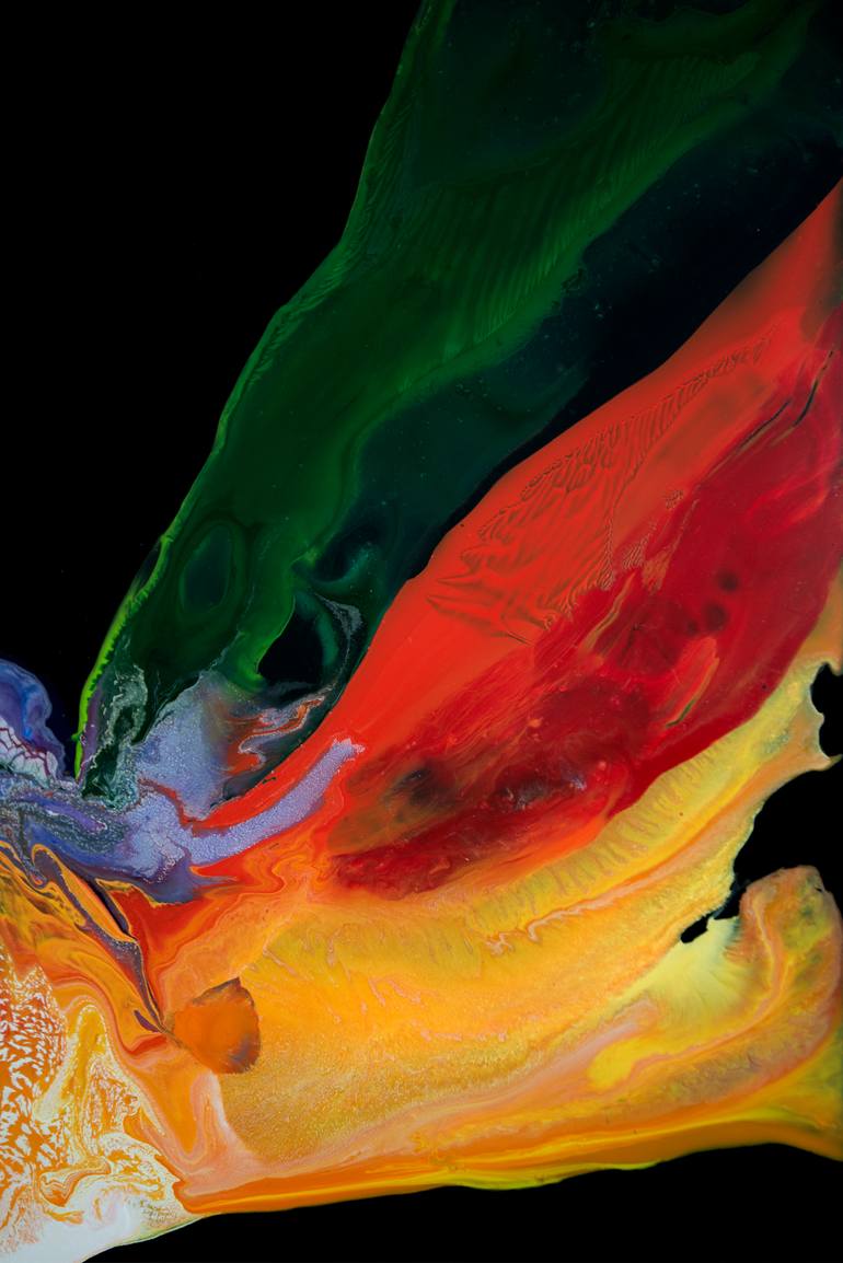 Original Abstract Expressionism Abstract Painting by Iren Shtefan