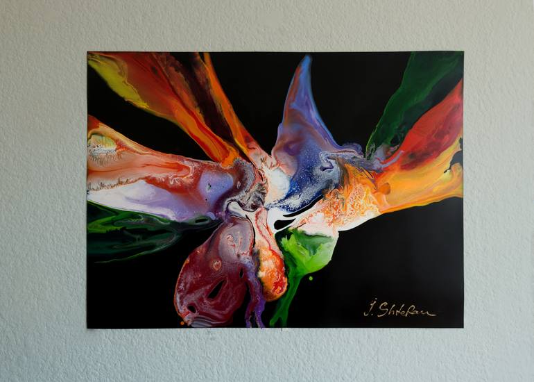 Original Abstract Expressionism Abstract Painting by Iren Shtefan