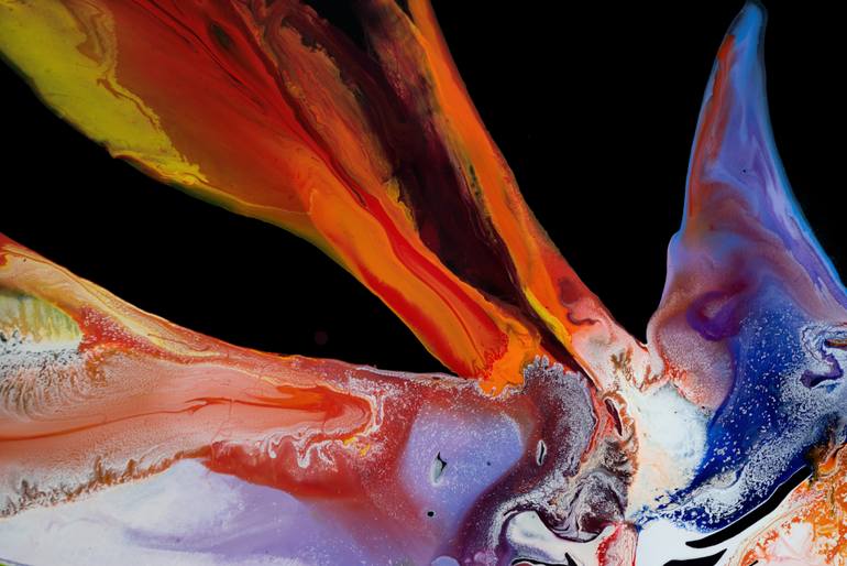 Original Abstract Expressionism Abstract Painting by Iren Shtefan