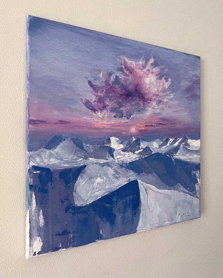 Original Minimalism Landscape Painting by Iren Shtefan