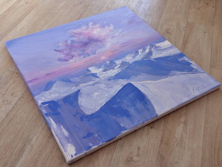 Original Minimalism Landscape Painting by Iren Shtefan