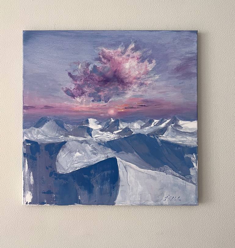 Original Minimalism Landscape Painting by Iren Shtefan