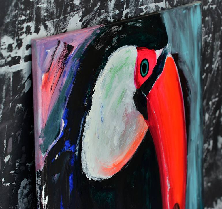 Original Expressionism Animal Painting by Iren Shtefan