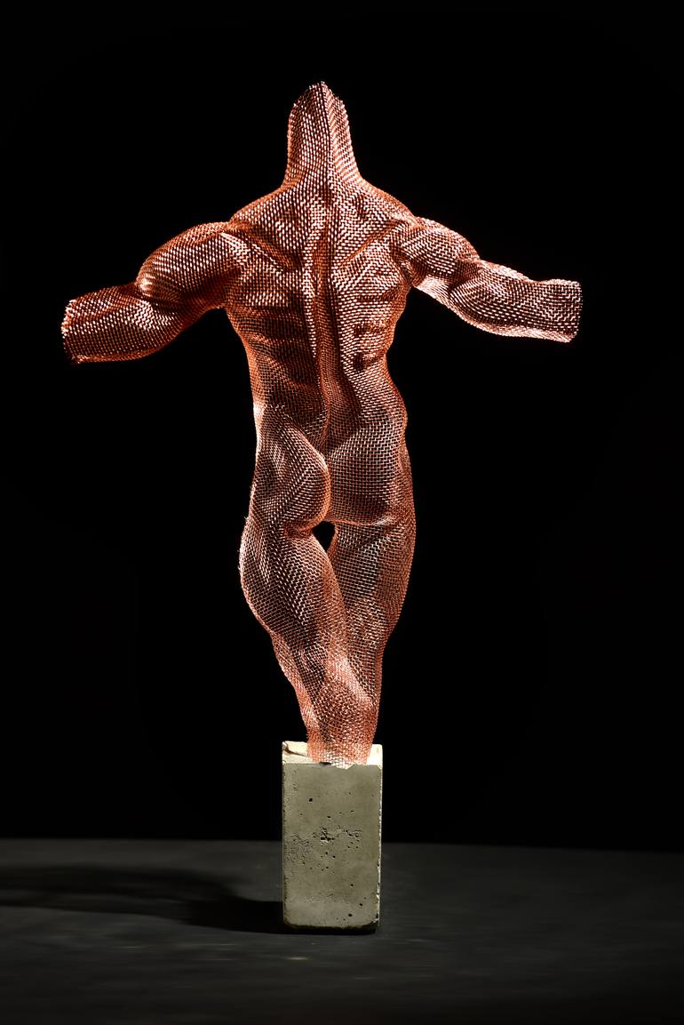 Original Figurative Men Sculpture by Ofer Rubin