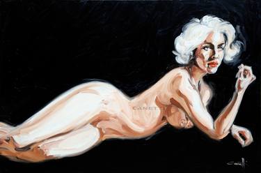 Original Figurative Nude Paintings by Michel Canetti