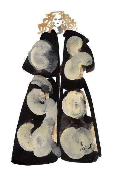 Print of Fashion Paintings by Michel Canetti