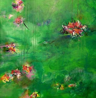 Original Abstract Botanic Mixed Media by omarte gallery