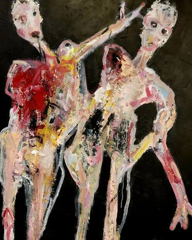 Original Figurative People Painting by omarte gallery