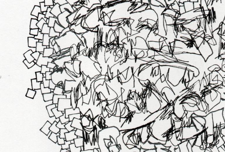 Original Abstract Drawing by David Ronce