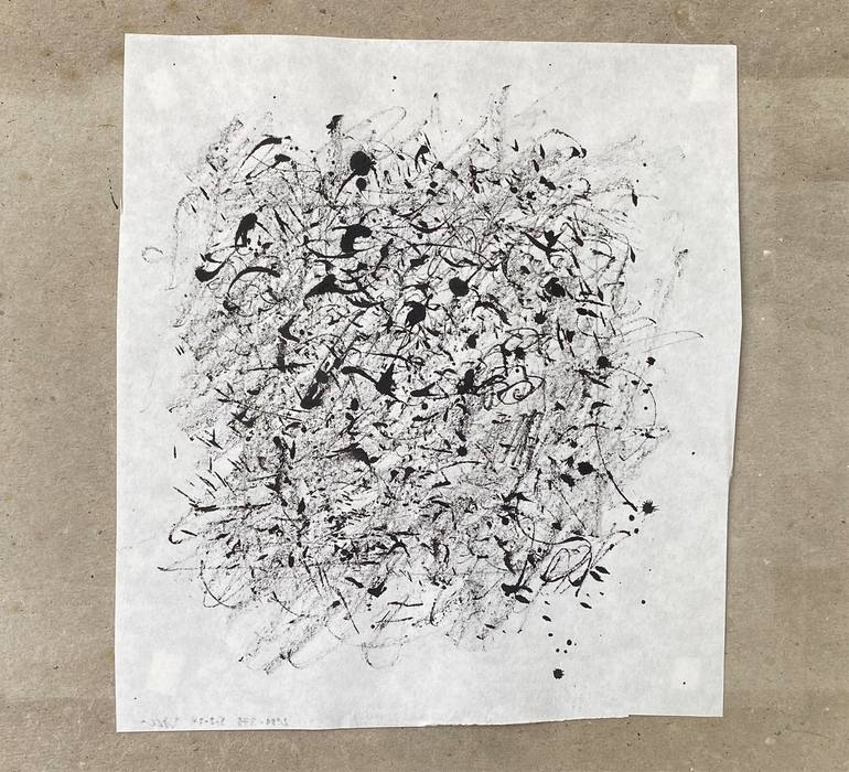 Original Abstract Expressionism Abstract Drawing by David Ronce