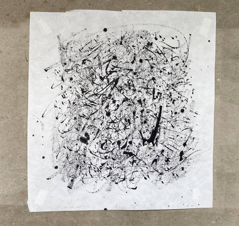 Original Abstract Drawing by David Ronce