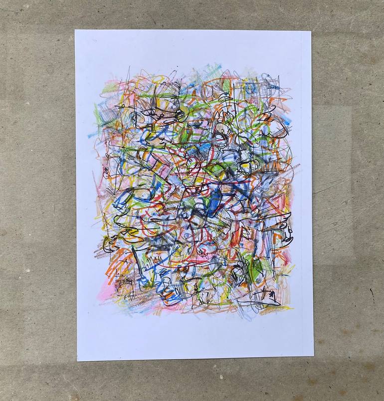 Original Abstract Expressionism Abstract Drawing by David Ronce