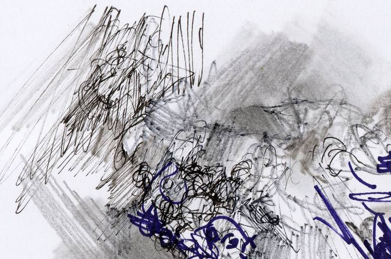 Original Abstract Expressionism Abstract Drawing by David Ronce