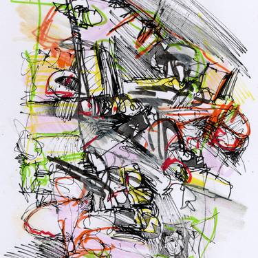 Original Abstract Expressionism Abstract Drawings by David Ronce