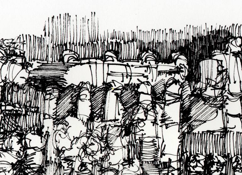 Original Abstract Expressionism Abstract Drawing by David Ronce