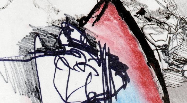 Original Abstract Expressionism Abstract Drawing by David Ronce