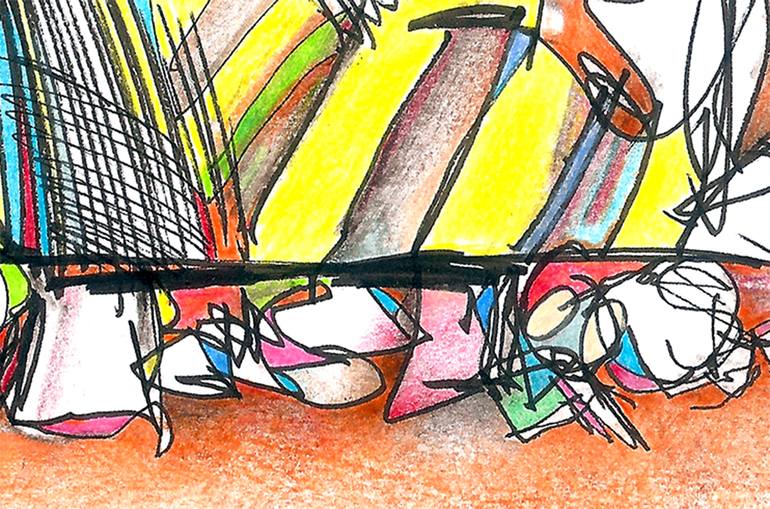 Original Abstract Expressionism Abstract Drawing by David Ronce