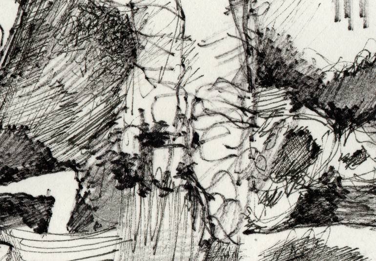 Original Abstract Expressionism Abstract Drawing by David Ronce