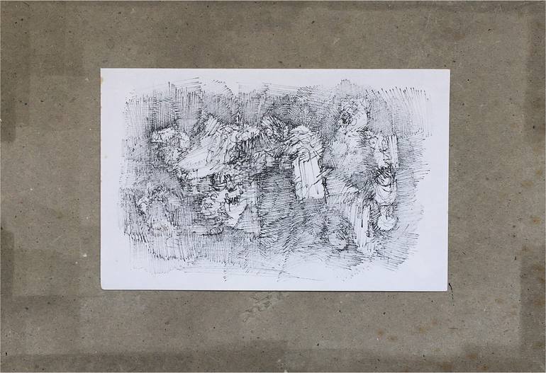 Original Abstract Expressionism Abstract Drawing by David Ronce