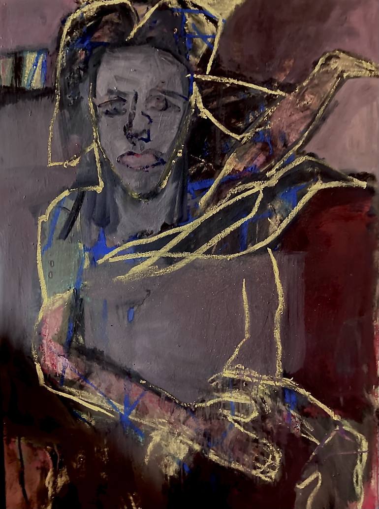 Original Abstract Expressionism Women Paintings by Robert Brodesky