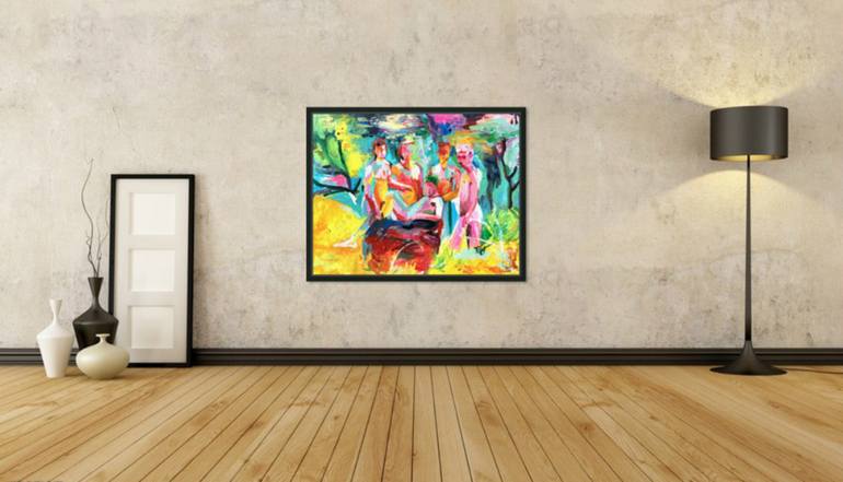 Original Impressionism Nude Painting by Tara Elizabeth