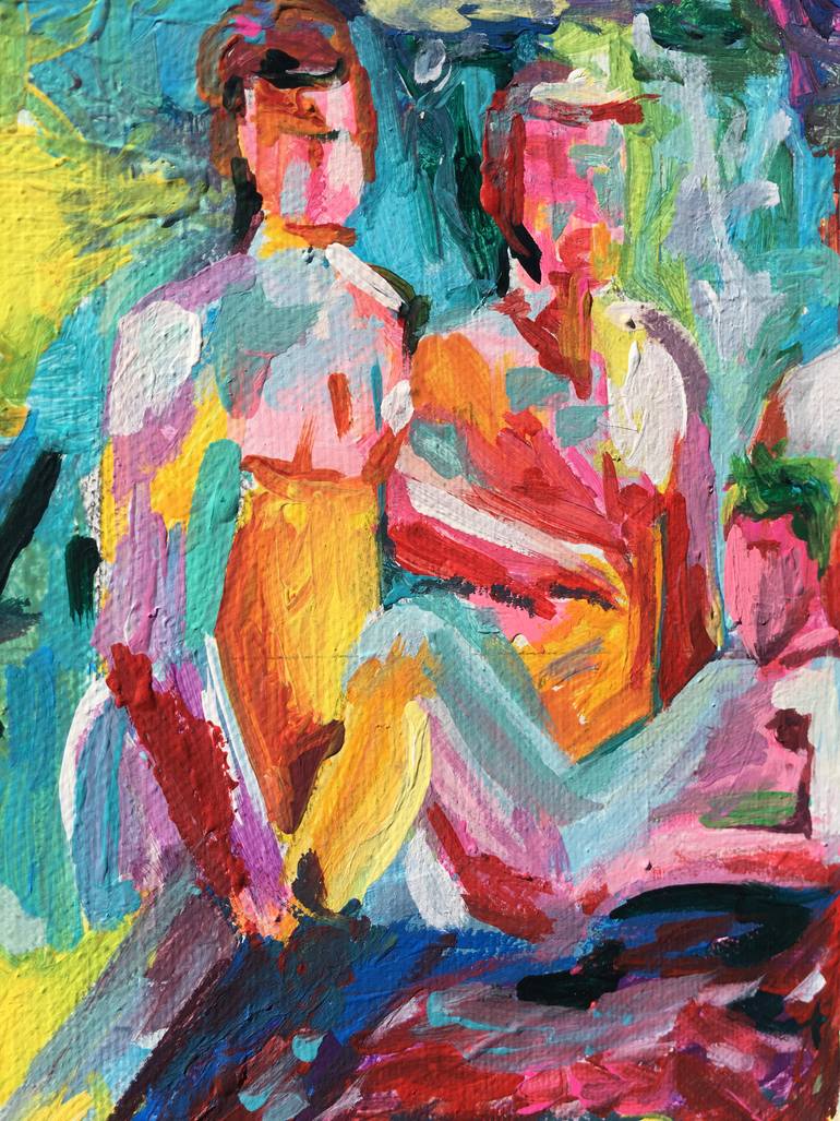 Original Impressionism Nude Painting by Tara Elizabeth