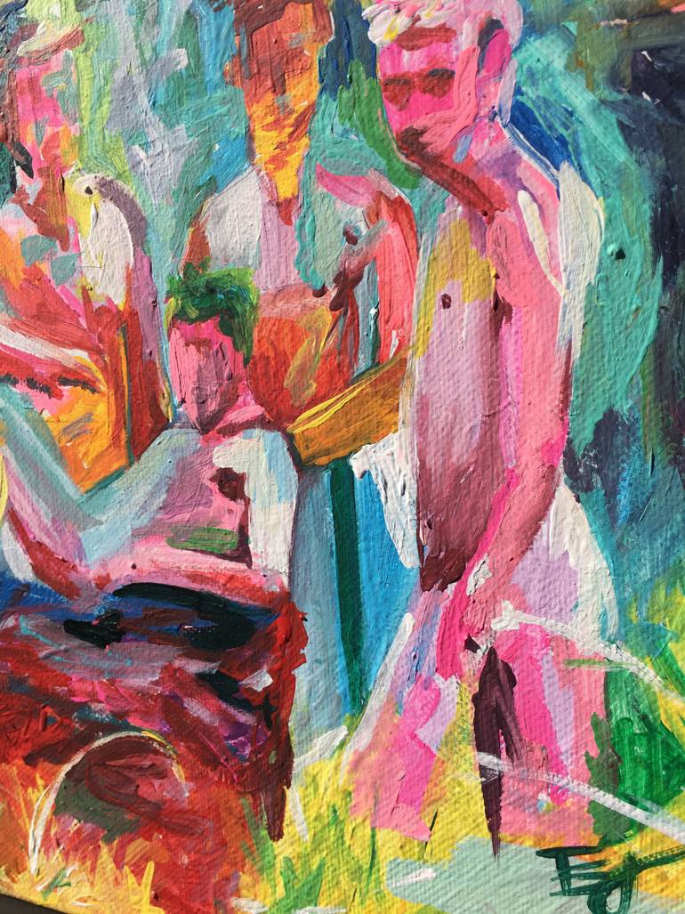 Original Impressionism Nude Painting by Tara Elizabeth